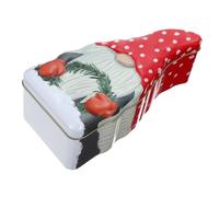 WOONEKY Boîte à Bonbons de Noël Portable Boîte de Rangement Rigide et Légère Élément Décoratif Vintage pour Friandises et Biscuits Cadeau Festif Chic