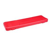 WOONEKY Boîte à Étrier Rouge en Plastique 0-150 MM Étui de Rangement Portable pour Pied à Coulisse Protection Antichoc Boîte de Rangement de Voyage Organisateur Compact pour Outils de