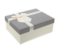 WOONEKY Boîte Cadeau Rectangulaire avec Nœud Coffret Cadeau Carton Rigide pour Bijoux Bonbons et Anniversaires Coffret Festif pour Offrir