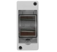 WOONEKY Boîte de Distribution Électrique à 2 Voies Étanche Ip65 Boîtier en ABS et PC Fenêtre Transparente Protection Circuit Extérieur et Intérieur Petite Boîte de Protection