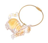 WOONEKY Boîte de Rangement Poils Animaux Transparente Forme de Capsule Porte-clés Souvenir Chat pour Stockage Poils Chats Accessoire Portable pour Collection et Mémorial