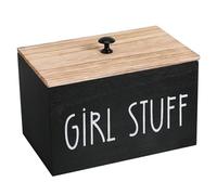 WOONEKY Boîte de Rangement pour et Organisateur Polyvalent avec Couvercle Protecteur pour Salle de Bain Style Compartiment Amovible pour Accessoires Féminins