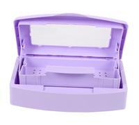 WOONEKY Boîte de Rangement pour Outils de Manucure avec Couvercle Étanche Boîte de Nettoyage pour Pince à Épiler et Coupe Ongles Étui pour Usage Professionnel et Domestique pour Soins des