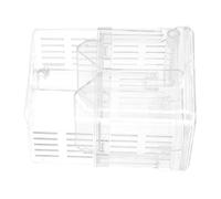 WOONEKY Boîte de Reproduction Aquatique Double Couche Transparent avec Ventouse Multifonction pour Poissons et Crevettes Isolation de Poissons Malades ou Agressifs Compatible avec Tout