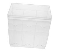 WOONEKY Boîte Organiseur de Cartes Transparente Acrylique Distributeur Gravité pour Cartes de Visite à Collectionner et Boosters Support Compact Robuste et Multifonctions