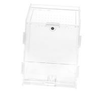 WOONEKY Boîtes Délevage De Reptiles en Acrylique Mangeoire pour Reptiles Terrarium Dintérieur 8 X 7 X 10 Facile À Nettoyer Ventilée pour Lézards Araignées