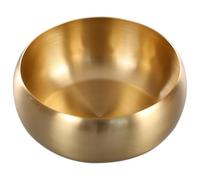 WOONEKY Bol à Laver le Thé en Laiton Doré, Accessoire Cérémonie 1 Pcs
