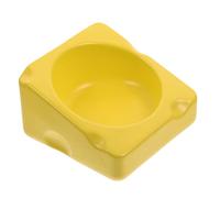 WOONEKY Bol pour Hamster Et Chinchilla Aux Renversements Design Forme De Fromage pour Petits Animaux Facile à Nettoyer Et Pratique