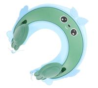 WOONEKY Bonnet de Bébé Ajustable 0-18 Ans en Matériau Imperméable Protection Oreilles et Visière, Bonnet Shampoing Bleu Gemme pour Lavage Cheveux et Soins Quotidiens