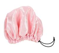 WOONEKY Bonnet de Sommeil pour Garçon Fille Satin à Double Couche Ajustable et Élastique Rose Confortable et Pratique pour Garder Cheveux Place pour Dormir Laver Visage ou Prendre