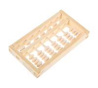 WOONEKY Boulier Bois Miniature pour Garçon Fille Outil Apprentissage Mathématique Accessoire Photo pour Premier Anniversaire Éducation Montessori et Décoration Feng Shui de Comptage