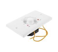 WOONEKY Bouton de Réglage de Vitesse du Ventilateur, Thermostat Mécanique | Commande de Température, Plastique Blanc, Usage Maison, Compatible Souffleurs de Cheminée et Inserts