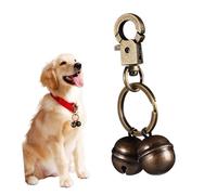 WOONEKY Breloques De Collier pour Chiens Et Chats Clochettes De Dressage en Laiton Mousqueton Rustique pour Suivi en Randonnée Et Maison