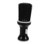 WOONEKY Brosse à Barbe Cou pour Hommes Petite Taille Poils Doux Nettoyage Délicat Cuir Chevelu Coiffure Salon Usage Professionnel Noire