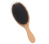 WOONEKY Brosse À Cheveux Solide Pour Femmes Poils De Sanglier Massage Du Cuir Chevelu Prévention De La Chute Des Cheveux Pointes Fourchues