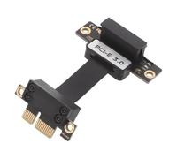 WOONEKY Câble D’Extension Pcie 3.0 1x vers 1x, Angle Droit 90° 5 CM | Cuivre et Plastique, Montage Vertical Stable, Trous de Fixation Sécurisés, pour Cartes Son et Châssis Sff