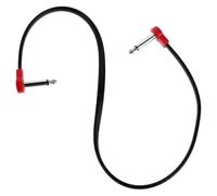 WOONEKY Câble de Liaison de Pédale D'effet Coudé 50cm pour Basse | PVC et Métal, Technologie de Blindage, Réduit L'usure des Connecteurs, Limite les Déconnexions