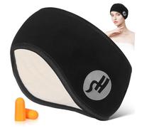 WOONEKY Cache-oreilles insonorisés Cache-oreilles Bandeau Cache-oreilles pour dormir Cache-oreilles pour dormir Cache-oreilles pour dormir Cache-oreilles pour femmes Masque pour les yeux pour, Noir ,