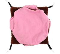 WOONEKY Cage Suspendue pour Cochons d'Inde Chinchillas Hamsters Adorable Cachette Hamac Chaud pour Hamster Nid pour Animaux De Compagnie À Trois Couches