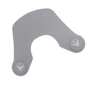 WOONEKY Cape de Coiffure Silicone Imperméable avec Boucle Ajustable Protection Épaule pour Salon pour Coupe Teinture et Permanente Grise