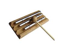 WOONEKY Carillon Musical en Bois pour Tout-Petits 2 Notes Jouet De Percussion Apaisant Contemplation Développement Musical avec Tubes Métalliques Carillon Éducatif