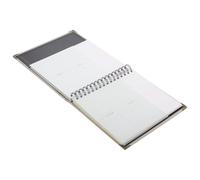 WOONEKY Carnet de Collection de Billets Gris Organisateur de Tickets Souples pour Concert Cinéma et Transport Album de Rangement Polyvalent pour Collectionneur