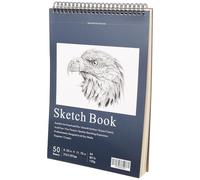 WOONEKY Carnet de Croquis A4 à Couverture Rigide, Papier Artistique pour Dessin, Aquarelle et Croquis, Cahier de Dessin Portable pour Étudiants et Amateurs, Manuel de Peinture et Livre