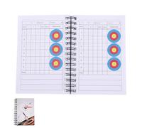 WOONEKY Carnet de Score pour Tir à l'arc Blanc en Abs et Papier, Traqueur Précis pour Arc Compound, pour Tournois et Entraînements Fréquents
