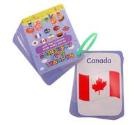 WOONEKY Cartes-éclair Drapeaux Des États Américains Cartes Apprentissage Pour Garçon Fille Outil Pédagogique Interactif