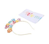 WOONEKY Cest Mon Anniversaire Avec Un Bandeau Et Une Écharpe Décorations De Fête Danniversaire Hay