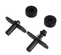 WOONEKY Charnière Pivotante Réglable à Ressort pour Paravents et Cloisons, Pivot Rotatif Robuste Noir, Fixation Supérieure ou Inférieure pour Séparateurs Décoratifs et Portes Pliantes,