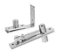 WOONEKY Charnières Pivotantes en Acier Inoxydable 1 Paire Charnière de Couple à Arbre Rotatif Kit de Porte Cachée pour Bibliothèque Croisée Support Robuste pour Portes Lourdes Usage