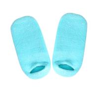 WOONEKY Chaussettes Gel Hydratantes pour Talons Fissures Protège Respirant et Confortable pour Soins Quotidiens des Talons Secs Abîmés Bleu