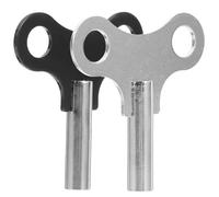 WOONEKY Clés de Remontage Résistantes à L'Usure pour Horloges de Parquet et Horloges Murales Acier Noir 44 MM Lot de 2 Clés Professionnelles pour Réparation et Remontage Pratique