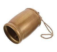 WOONEKY Cloche rétro Country Ornements de Cloche de Noël Vintage Golden