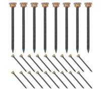 WOONEKY Clous pour Tableaux Muraux Noirs en Cuivre, Assortiment de 70 Pièces, Clous pour Accrocher Cadres, Photos et Œuvres D’art, Matériel D’encadrement pour Murs Plâtre, Bois,