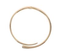 WOONEKY Collier Bijou Polyvalent Ras-du-cou en Alliage de Zinc Doré Ouvert Design Géométrique Circulaire Minimaliste pour Femme pour Mariage et Fête Plage