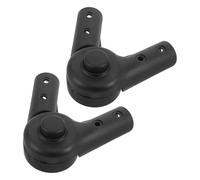 WOONEKY Connecteur de Poignée Support Stable Pliable de Poussette en Plastique Noir et Réglage Flexible, Compatible Tubes 22mm, pour Excursions en Plein Air Bébé
