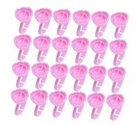 WOONEKY Coupes à Anneaux Extension Cils 100 Pièces Anneau Support Pigment Maquillage Portable Professionnel Microblading Tatouage