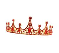 WOONEKY Couronne Baroque pour Fête et Mariage Accessoire Tête Diadème Durable Matériau pour Anniversaire et Banquet