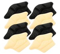 WOONEKY Coussinets De Talon Antidérapants 8 Pièces Remplisseur De Chaussures, Semelles Intérieures Confortables En Gel Épais Et Fin Beige Et Noir, Des Frottements, Usage Sport Et Chaussures Métiers