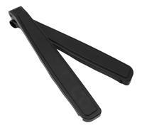 WOONEKY Coussins D'accoudoirs Noirs pour Chaise de Plage Pliante Paire de Rechange Résistante aux Intempéries, Housses Antidérapantes Compatibles Fauteuils Inclinables et Chaises