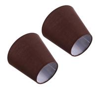 WOONEKY Couvercle de lampe de plafond Housse de lampe en tissu Accessoire pour lampe 2pcs café pour suspension ou applique murale ne se décolore pas