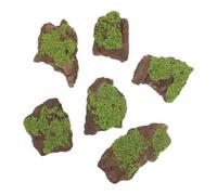 WOONEKY Décoration Terrarium Bois 6pcs Écorce Naturelle pour Mini Jardins de Mousse, Résistance la Déformation, Artisanat Réaliste pour Décor Unique