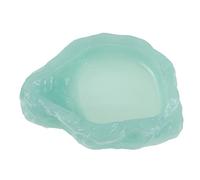 WOONEKY Dish Lumineux Résine pour Reptiles Nourriture Et Eau pour Tortues Lézards Geckos Bol Pratique Et Compact Facile à Nettoyer Xsglow in The Dark