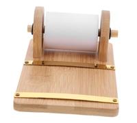 WOONEKY Distributeur Note Bois Organiseur de Bureau Multifonction avec Rouleau de Mémo Support Pratique pour Fournitures de Bureau et Espace Détude