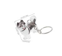 WOONEKY Dog Hair Memorial Keepsake Box Transparent Capsule Keychain Pet Hair Storage Pendant Portable Charm for Dog Lovers