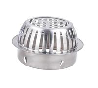 WOONEKY Drain de Sol Acier Inoxydable Rond pour Balcon Évacuation Anti-bouchage à Grand Débit Protection Anti-obstruction pour Drainage Extérieur