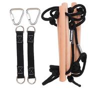 WOONEKY Échelle Bois pour Garçon Fille Échelle de Corde Extérieure pour Escalade et Jeux de Loisirs Plein Air pour Développer Les Compétences Motrices et Patience