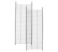 WOONEKY Échelle Métallique pour Cage à Chat Intérieur 2pcs, Construction Robuste en Fer, Surface Facile à Nettoyer, pour Enclos et Chenils